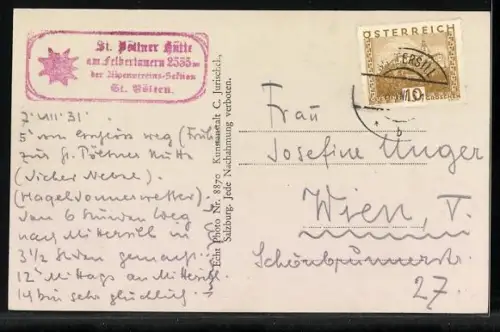 AK St. Pöltnerhütte, Berghütte am Felbertauern