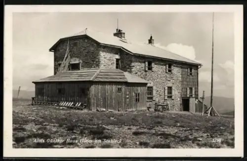 AK Alois Günter Haus, Blick auf das Haus am Stuhleck