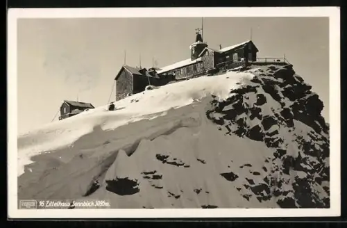 AK Zittelhaus, Hoher Sonnblick 3095 m, schneebedeckt