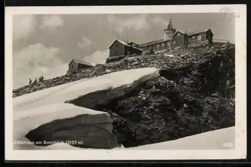 AK Zittelhaus, Blick zur Berghütte