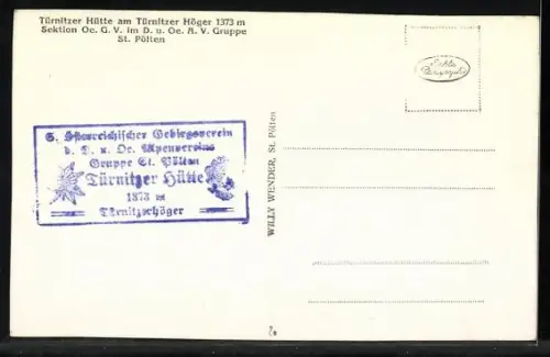 AK St. Pölten, Türnitzer Hütte am Türnitzer Höger