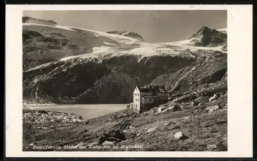 AK Rudolfshütte, Gesamtansicht am Weiss-See