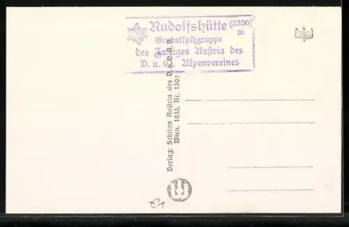 AK Rudolfshütte, Gesamtansicht am Weiss-See