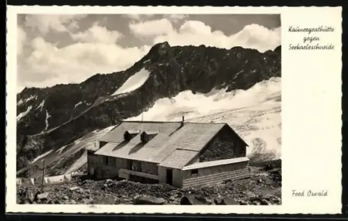 AK Kaunergrathütte, Ansicht gegen Seekarleschneide