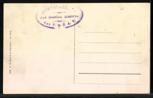 AK Austriahütte mit der Dachsteingruppe