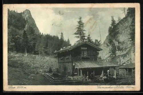 AK Gamsecker-Hütte, Ansicht gegen Rax