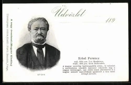 AK Erkel Ferencz im Porträt