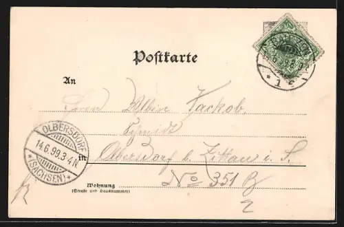 AK Bautzen, Partie in der Reichsstrasse mit Garderoben-Fabrik