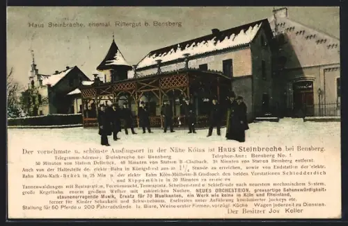 AK Bensberg, Gasthof Haus Steinbreche, ehemaliges Rittergut