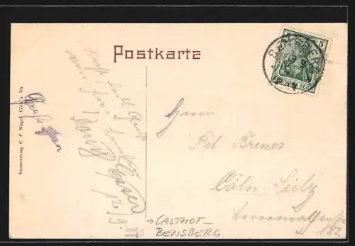 AK Bensberg, Gasthof Haus Steinbreche, ehemaliges Rittergut