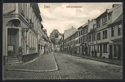 AK Diez, Böhm`sche Bäckerei in der Wilhelmstrasse