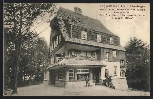AK Dransfeld, Berggasthaus auf dem Hohenlagen