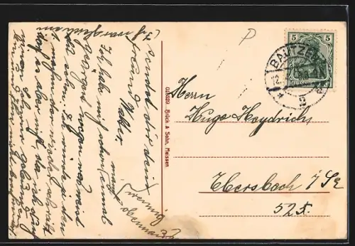 AK Bautzen, Blick in die Kaiserstrasse