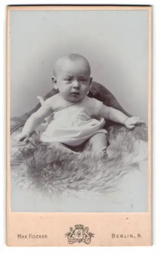 Fotografie Max Fischer, Berlin, Invalidenstrasse 164, Porträt eines Kleinkinds