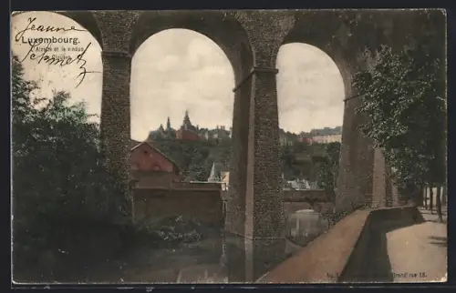 AK Luxembourg, L`Alzette et le viaduc de Clausen