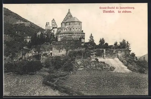 AK Vianden, Burgansicht