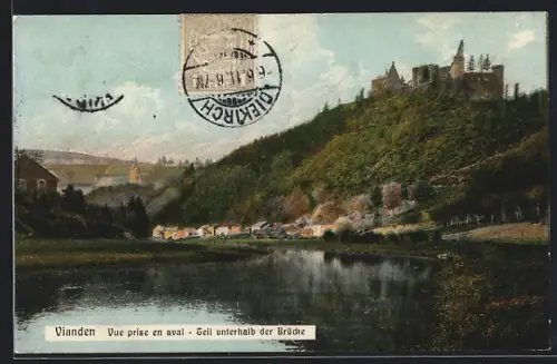 AK Vianden, Vue prise en aval