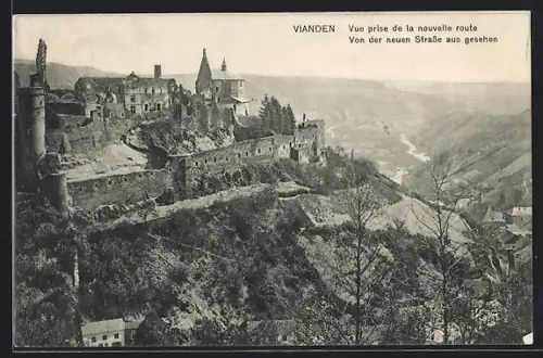 AK Vianden, Vue prise de la nouvelle route