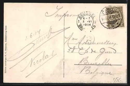 AK Vianden, Vue prise de la nouvelle route