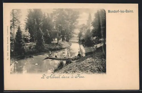 AK Mondorf-les-Bains, L`Albach dans la Parc