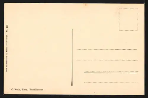 AK Hallau, Hammerbrunnen, Brunnensäule au dem 16. Jh.