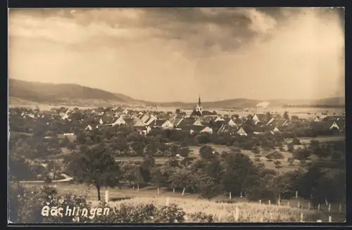 AK Gächlingen, Ortsansicht mit Umgebung aus der Vogelschau