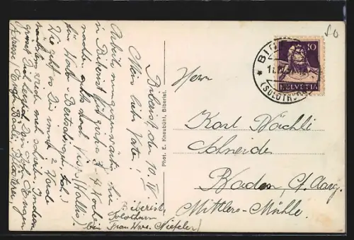 AK Biberist, Totalansicht vom Altisberg aus