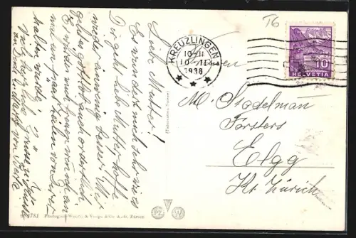 AK Emmishofen, Ortsansicht aus der Vogelschau