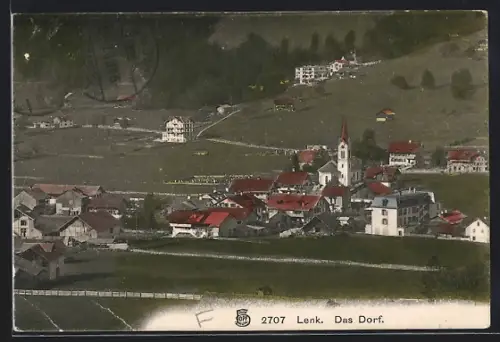 AK Lenk, Das Dorf aus der Vogelschau