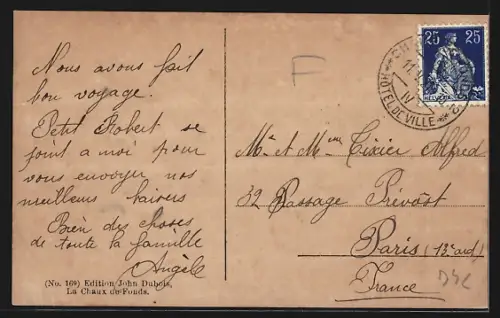 AK La Chaux-de-Fonds, Vue generale