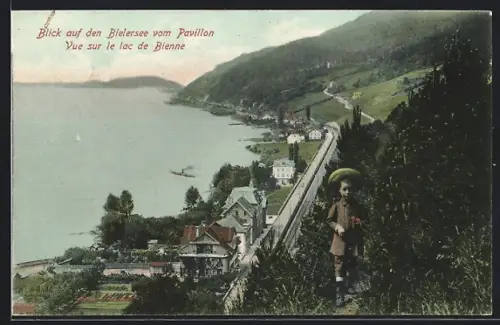 AK Bienne, Vue sur le lac de Bienne