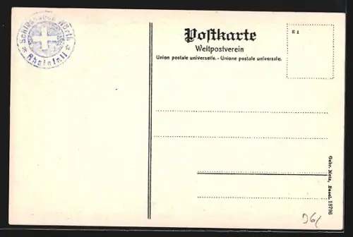 AK Rheinfall, Rheinfall mit Gaststätte Schlösschen Wörth