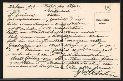 AK Loeche-les-Bains, Intérieur des grands bains