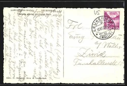 AK Loeche-les-Bains, Nouvelle piscine du Grand-Bain