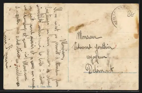 AK Schwendi ob Thun, Ortsansicht aus der Vogelschau