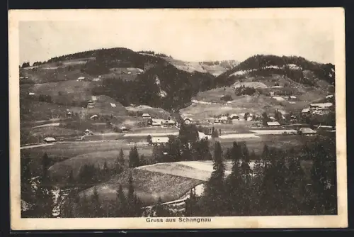 AK Schangnau, Gesamtansicht mit Umgebung aus der Vogelschau