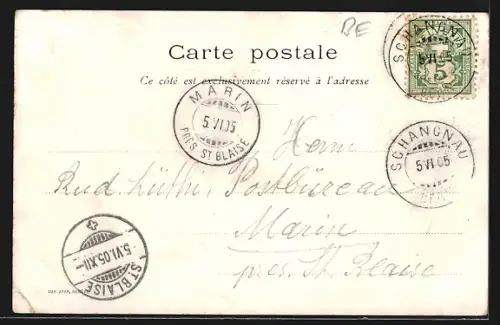 AK Schangnau, Teilansicht mit Kirche u. Hohgant