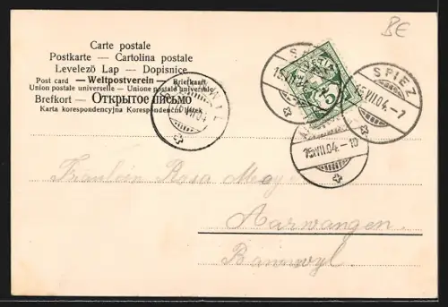 AK Blausee-Höhe, Hotel Blausee-Höhe mit Strasse, Panorama