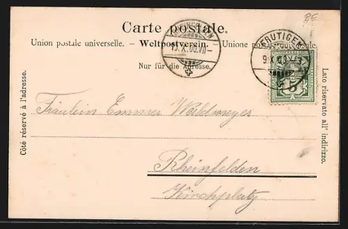 AK Blauseeli, Seepartie mit Gasthaus Blauseeli