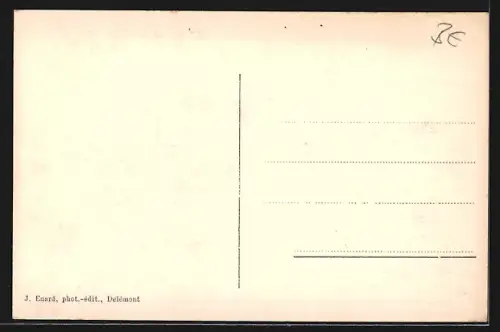 AK Bellelay, Asile de Bellelay 1914, Vue generale, armoiries