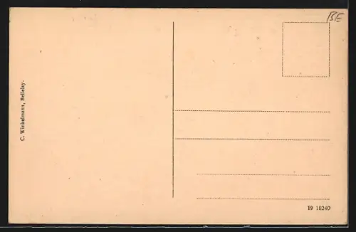 AK Bellelay, Klosteranlage aus der Vogelschau