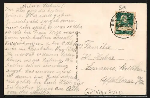 AK Lütschinenschlucht, Partie am Restaurant zur Lütschinenschlucht