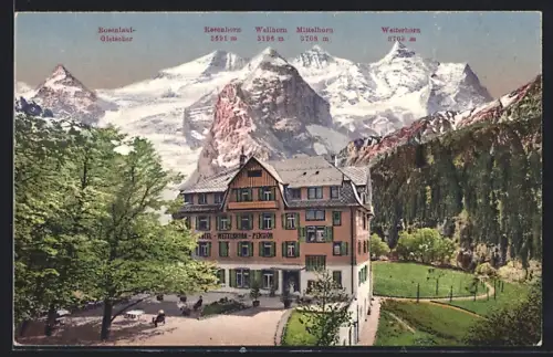 AK Hohfluh, Hotel Wetterhorn, Alpenmassiv