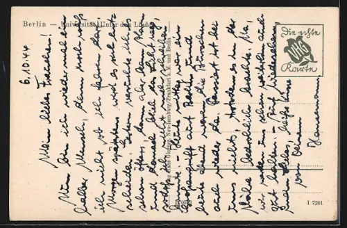 AK Berlin, Universität, Unter den Linden