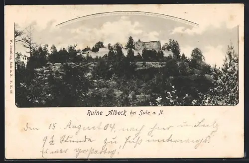 AK Sulz a. N., Ruine Albeck