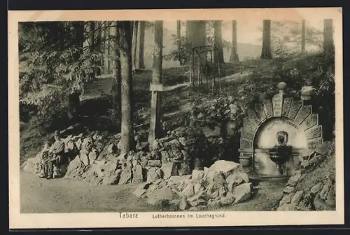 AK Tabarz, Lutherbrunnen im Lauchgrund