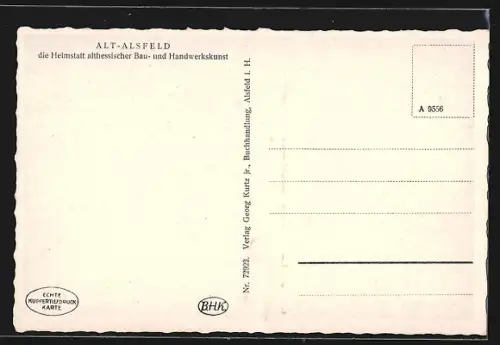 AK Alsfeld i. H., Rathaus, Standesamtszimmer