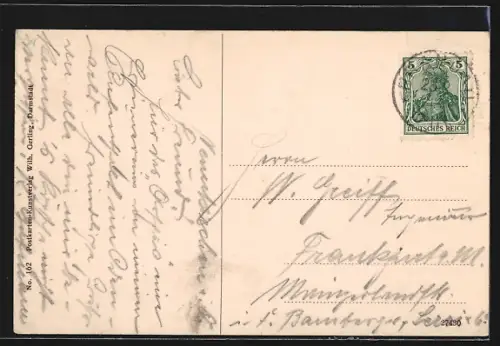 AK Neunkirchen i. O., Ortsansicht mit Kirche