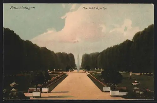 AK Schwetzingen, Der Schlossgarten