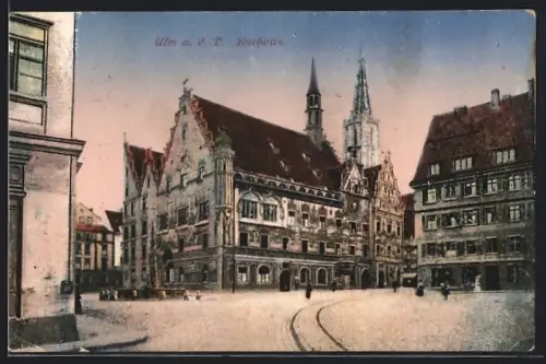 AK Ulm a. d. Donau, Rathaus